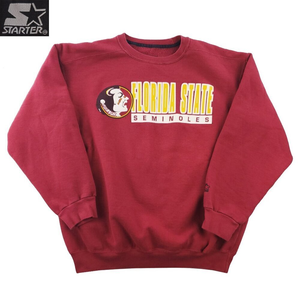 Florida State Seminoles Vintage Sweatshirt Crewneck Starter Made USA Fleece XL